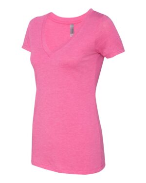 Next Level Women’s Triblend Deep V-Neck T-Shirt - Image 5