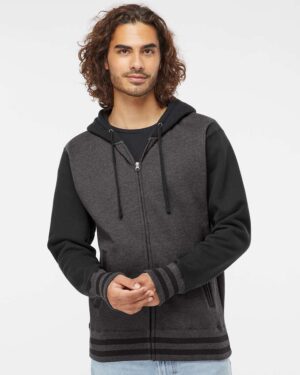 Independent Trading Co. Unisex Heavyweight Varsity Full-Zip Hooded Sweatshirt - Image 10
