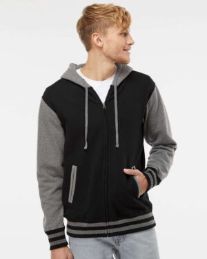 Independent Trading Co. Unisex Heavyweight Varsity Full-Zip Hooded Sweatshirt - Image 4