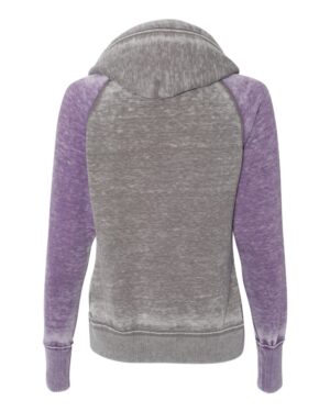 J. America Women's Zen Fleece Raglan Hooded Sweatshirt - Image 8