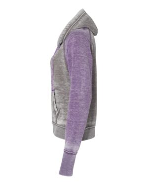 J. America Women's Zen Fleece Raglan Hooded Sweatshirt - Image 9