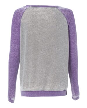 J. America Women’s Zen Fleece Raglan Sweatshirt - Image 6