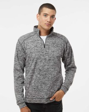 J. America Men's Cosmic Fleece Quarter-Zip Sweatshirt - Image 4
