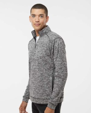 J. America Men's Cosmic Fleece Quarter-Zip Sweatshirt - Image 5
