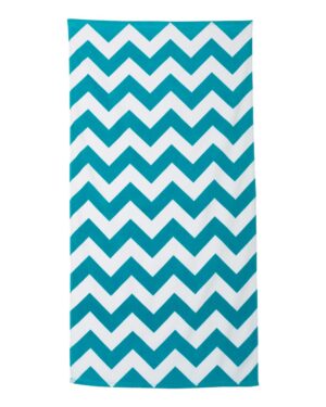 Carmel Towel Company Chevron Velour Beach Towel - Image 5