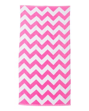 Carmel Towel Company Chevron Velour Beach Towel - Image 3