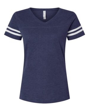 LAT Women's Football V-Neck Fine Jersey Tee - Image 46