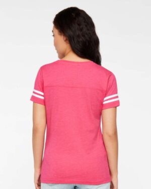 LAT Women's Football V-Neck Fine Jersey Tee - Image 27
