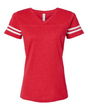 LAT Women's Football V-Neck Fine Jersey Tee - Image 28