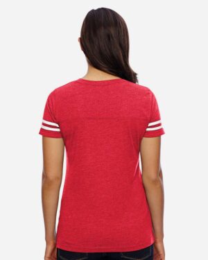 LAT Women's Football V-Neck Fine Jersey Tee - Image 33