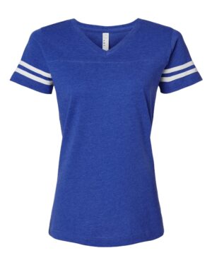 LAT Women's Football V-Neck Fine Jersey Tee - Image 34
