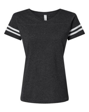 LAT Women's Football V-Neck Fine Jersey Tee - Image 40
