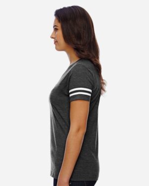 LAT Women's Football V-Neck Fine Jersey Tee - Image 44