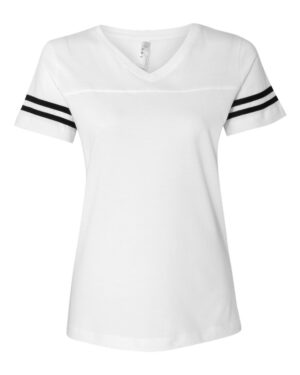 LAT Women's Football V-Neck Fine Jersey Tee - Image 50