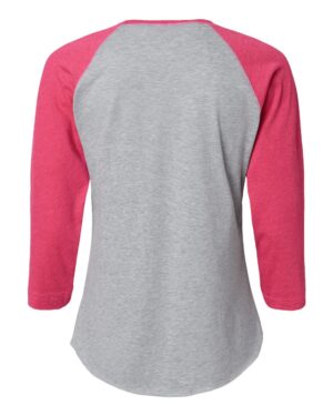 LAT Women's Baseball Fine Jersey Three-Quarter Sleeve Tee - Image 7