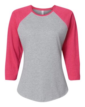 LAT Women's Baseball Fine Jersey Three-Quarter Sleeve Tee - Image 6