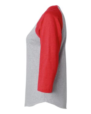 LAT Women's Baseball Fine Jersey Three-Quarter Sleeve Tee - Image 17