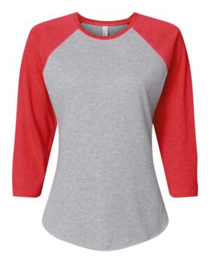LAT Women's Baseball Fine Jersey Three-Quarter Sleeve Tee - Image 15