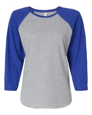LAT Women's Baseball Fine Jersey Three-Quarter Sleeve Tee - Image 18