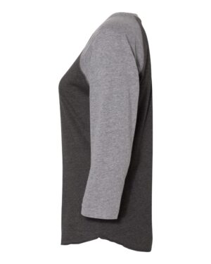 LAT Women's Baseball Fine Jersey Three-Quarter Sleeve Tee - Image 29