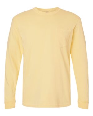 Comfort Colors Unisex Garment-Dyed Heavyweight Long Sleeve Pocket T-Shirt - Image 16