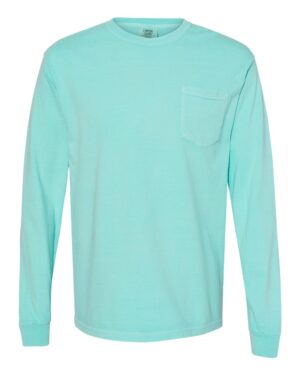 Comfort Colors Unisex Garment-Dyed Heavyweight Long Sleeve Pocket T-Shirt - Image 19