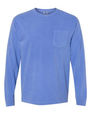 Comfort Colors Unisex Garment-Dyed Heavyweight Long Sleeve Pocket T-Shirt - Image 34