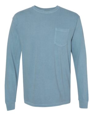 Comfort Colors Unisex Garment-Dyed Heavyweight Long Sleeve Pocket T-Shirt - Image 43