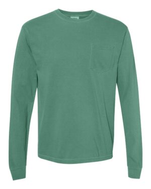 Comfort Colors Unisex Garment-Dyed Heavyweight Long Sleeve Pocket T-Shirt - Image 58