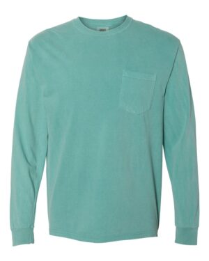 Comfort Colors Unisex Garment-Dyed Heavyweight Long Sleeve Pocket T-Shirt - Image 70