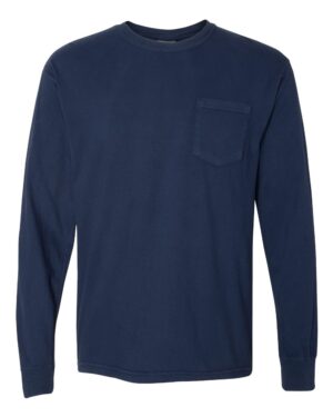 Comfort Colors Unisex Garment-Dyed Heavyweight Long Sleeve Pocket T-Shirt - Image 79