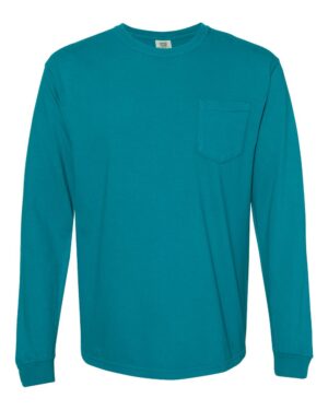 Comfort Colors Unisex Garment-Dyed Heavyweight Long Sleeve Pocket T-Shirt - Image 76