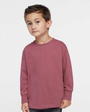 Rabbit Skins Toddler Fine Jersey Long Sleeve Tee - Image 58