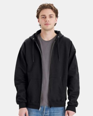 Hanes Unisex Ultimate Cotton® Full-Zip Hooded Sweatshirt - Image 10