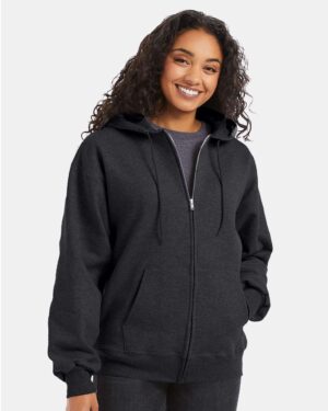 Hanes Unisex Ultimate Cotton® Full-Zip Hooded Sweatshirt - Image 16