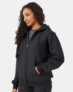 Hanes Unisex Ultimate Cotton® Full-Zip Hooded Sweatshirt - Image 17