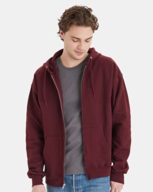 Hanes Unisex Ultimate Cotton® Full-Zip Hooded Sweatshirt - Image 45