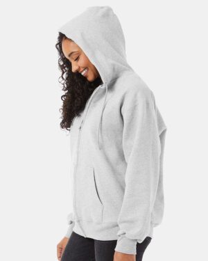 Hanes Unisex Ultimate Cotton® Full-Zip Hooded Sweatshirt - Image 5