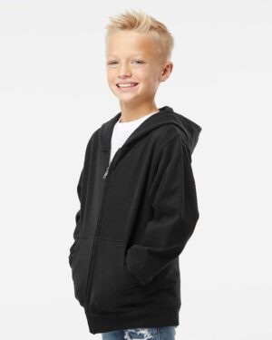 Independent Trading Co. Youth Midweight Full-Zip Hooded Sweatshirt - Image 6