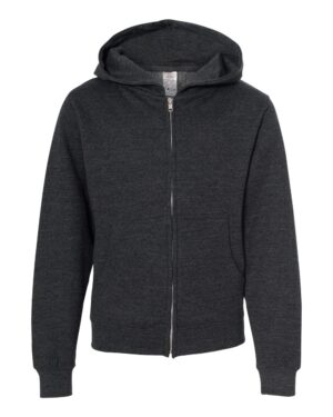 Independent Trading Co. Youth Midweight Full-Zip Hooded Sweatshirt - Image 8