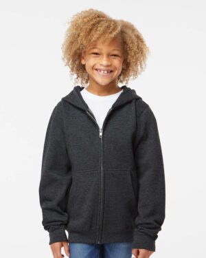 Independent Trading Co. Youth Midweight Full-Zip Hooded Sweatshirt - Image 11