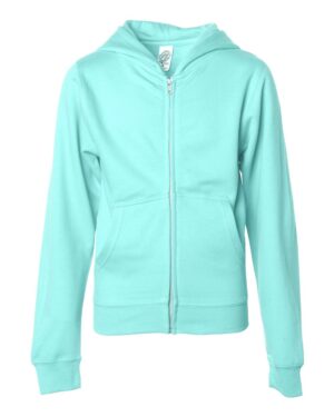 Independent Trading Co. Youth Midweight Full-Zip Hooded Sweatshirt - Image 21