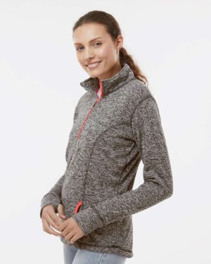 J. America Women's Cosmic Fleece Quarter-Zip Pullover - Image 11