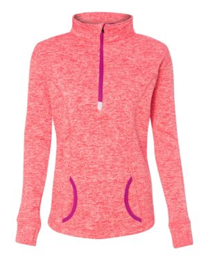 J. America Women's Cosmic Fleece Quarter-Zip Pullover - Image 22