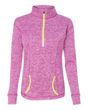 J. America Women's Cosmic Fleece Quarter-Zip Pullover - Image 26