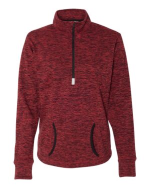 J. America Women's Cosmic Fleece Quarter-Zip Pullover - Image 38