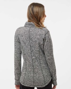 J. America Women's Cosmic Fleece Quarter-Zip Pullover - Image 6