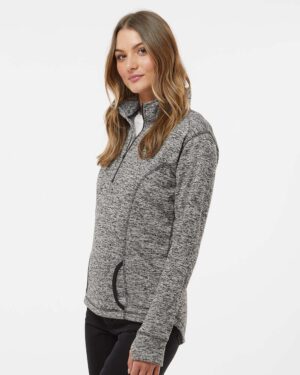 J. America Women's Cosmic Fleece Quarter-Zip Pullover - Image 5