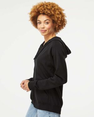 Independent Trading Co. Unisex Special Blend Raglan Full-Zip Hooded Sweatshirt - Image 5