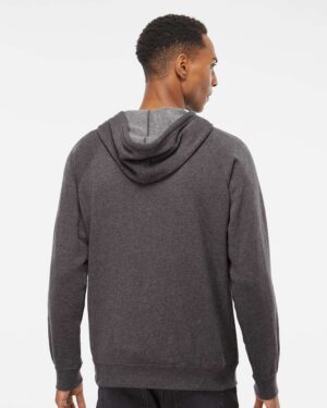Independent Trading Co. Unisex Special Blend Raglan Full-Zip Hooded Sweatshirt - Image 12